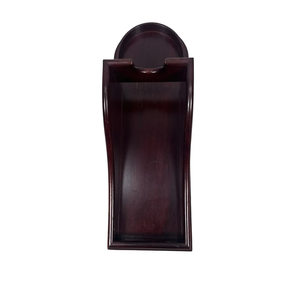 Vintage Williamsburg Restoration C4W Wine Bottle Server Brown Mahogany Wood‎